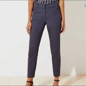 Loft Curvy Skinny Ankle pant in Coastal Blue